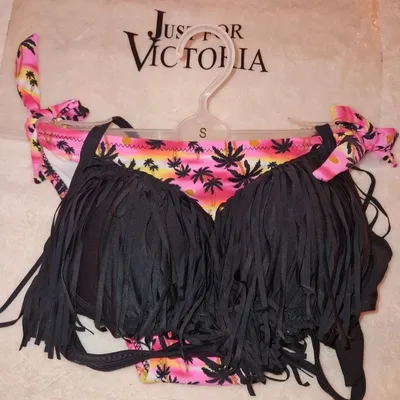 Maillot de bain 2 pièces Inoo Beach - Haut à franges & Bas palmiers - xs